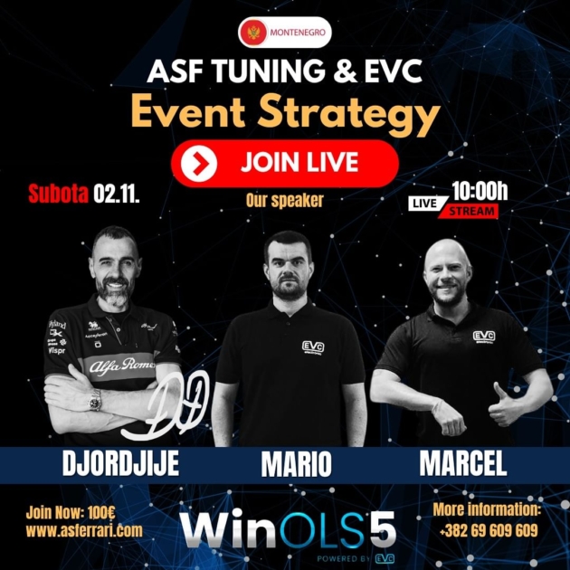 Ekskluzivna obuka EVC WinOLS u Crnoj Gori