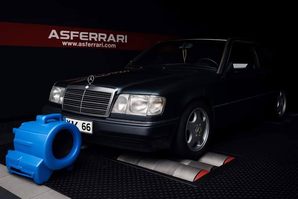 Mercedes E124 150HP dyno tets
