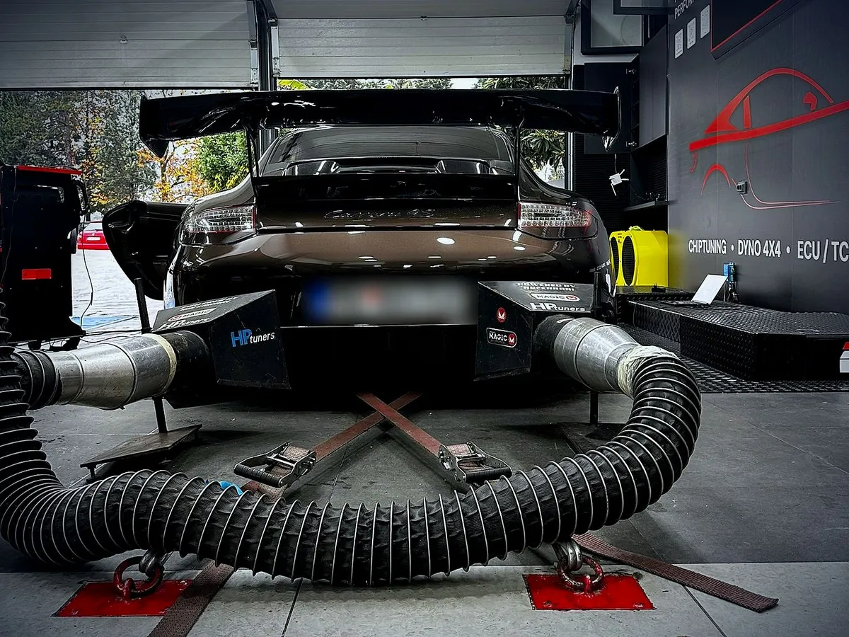 Porsche 911 na dinamometru u ASF Motorsportu, Danilovgrad